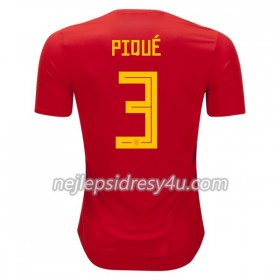 Fotbalový Dres Španělsko Pique 3 Domácí MS 2018